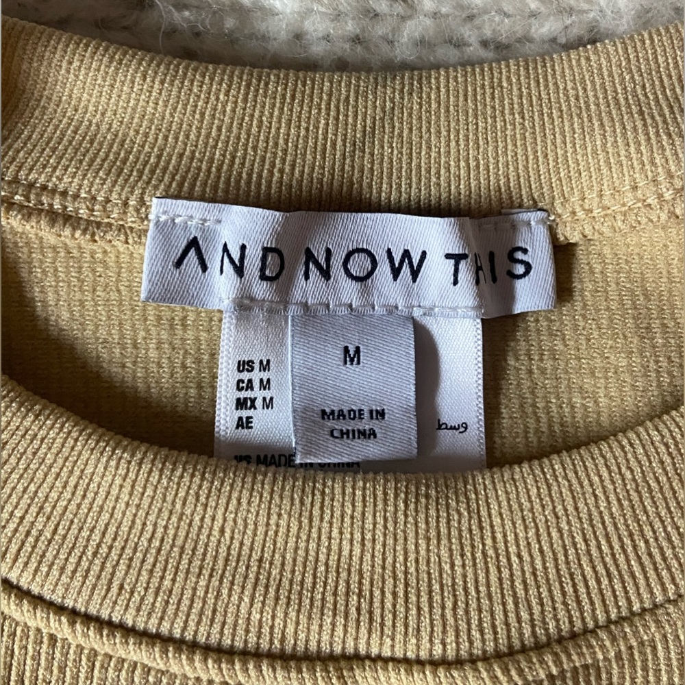 Small Beige Ribbed Top - Picture 3 of 3